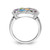 Sterling Silver Rhodium-Plated Multi Gemstone Ring - QR6404RB - View 2