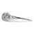 Sterling Silver Rhodium-Plated 0.102ct Diamond Infinity Ring - View 3