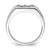 Sterling Silver Rhodium-Plated Black and White 0.252ct Diamond. Men'S Ring - View 2