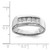 Sterling Silver Rhodium-Plated Men'S Polished 0.093ct Diamond. Ring - View 4