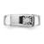 Sterling Silver Rhodium-Plated Men'S Polished 0.052ct Diamond. Ring - View 5