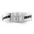 Sterling Silver Rhodium-Plated Black and White 0.246ct Diamond. Cross Men'S Ring - View 5