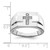 Sterling Silver Rhodium-Plated 0.04ct Diamond. Cross Signet Ring - View 4