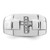 Sterling Silver Rhodium-Plated 0.04ct Diamond. Cross Signet Ring - View 5