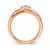Sterling Shimmer Sterling Silver Rose-Tone Flash Rose Gold-Tone 27 Stone Cubic Zirconia Ring, 5.93 mm - View 2