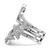 Sterling Silver Rhodium-Plated Cubic Zirconia Star Ring, 7.9 mm - View 3