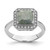 Sterling Silver Rhodium-Plated Dark Gray Ice Cubic Zirconia Polished Ring, 3 mm
