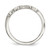 Sterling Silver Polished Fancy Heartbeat Ring, 1.75 mm, Flat - View 2