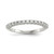 Sterling Silver Cubic Zirconia Ring, 1.5 mm, Flat