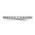 Sterling Silver Cubic Zirconia Ring, 1.5 mm, Flat - View 4