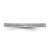 Sterling Silver Cubic Zirconia Ring, 2 mm, Flat - View 4