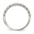 Sterling Silver Cubic Zirconia Ring, Flat - View 2