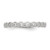 Sterling Silver Cubic Zirconia Ring, Flat - View 4