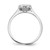 Sterling Silver Rhodium-Plated Cubic Zirconia 3-Ring Set, 1.75 mm, Flat - View 7