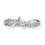Sterling Silver Rhodium-Plated Cubic Zirconia Ring, Flat - View 4