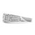 Sterling Silver Rhodium-Plated Cubic Zirconia Tiered Pavé Ring, Flat - View 3