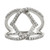 Sterling Silver Cubic Zirconia Ring, Polished, 16.85 mm Top Length