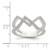 Sterling Silver Cubic Zirconia Ring, Polished, 10.4 mm Top Length - View 5