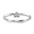 Sterling Silver Rhodium-Plated Cubic Zirconia Heart Clover 3 Ring Set, 1.28 mm - View 7