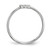Sterling Silver Rhodium-Plated Cubic Zirconia Adjustable Ring, 1.22 mm - View 2