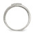 Sterling Silver Cubic Zirconia Ring, Polished - QR6723 - View 2