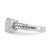 Sterling Silver Rhodium-Plated Cubic Zirconia Ring, 2.51 mm - View 3