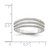 Sterling Silver Cubic Zirconia Ring, 2.38 mm - View 5