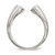Sterling Silver Cubic Zirconia Ring, Polished - QR6767 - View 2
