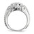Sterling Silver Rhodium-Plated Men'S Cubic Zirconia Ring, 5.7 mm - View 2