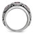 Sterling Silver Rhod with 14K Two-Tone Gold Pink Qrtz Rhodolite GA & Pink Tourmaline Ring, 10.4 mm, Domed - View 2