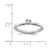 Sterling Silver Rhodium-Plated Polished 0.01ct Diamond Ring, 2.1 mm - View 5