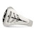 Sterling Silver Antiqued Star of David Ring, Domed - View 4