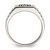 Sterling Silver Rhodium-Plated Men'S Onyx Ring, Domed - View 2