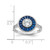 Sterling Silver Rhodium-Plated Blue Lab-Created Spinel and Cubic Zirconia Ring, 1.94 mm - View 5