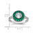 Sterling Silver Rhodium-Plated Synthetic Green Lab-Created Spinel and Cubic Zirconia Ring, 1.94 mm - View 5