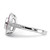 Sterling Silver Rhodium-Plated Polished Lab-Created Ruby and Cubic Zirconia Ring, 1.94 mm - View 3