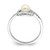 Sterling Silver Rhodium-Plated Cubic Zirconia 5-6 mm Button Cultured Freshwater Pearl in Circle Ring - View 2
