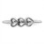 Sterling Silver Rhodium-Plated Hearts Ring, 0.91 mm - View 4
