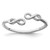 Sterling Silver Rhodium-Plated Infinity Ring, 1.17 mm