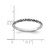 Sterling Silver Rhodium-Plated Antiqued Leaf Band Ring, 1.6 mm - View 4
