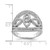 Sterling Silver Rhodium-Plated Cubic Zirconia Micro Pave Fancy Ring - View 3