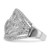 Sterling Silver Rhodium-Plated Cubic Zirconia Micro Pave Fancy Ring - View 4