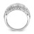 Sterling Silver Rhodium-Plated Bezel-Set Fancy Cubic Zirconia Ring - View 2