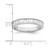 Sterling Silver Rhodium-Plated Cubic Zirconia Ring, 3.89 mm - View 5