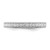 Sterling Silver Rhodium-Plated Cubic Zirconia Ring, 2.85 mm - View 3