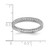 Sterling Silver Rhodium-Plated Cubic Zirconia Ring, 2.85 mm - View 4