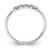 Sterling Silver Rhodium-Plated 5-Bezel Cubic Zirconia Ring, 1.21 mm - View 2