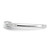 Sterling Silver Rhodium-Plated Oval Cubic Zirconia Ring, 1.45 mm - View 3