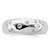Sterling Silver Rhodium-Plated Cubic Zirconia Ring, 4.7 mm - View 4