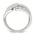 Sterling Silver Cubic Zirconia Fancy Band Ring - View 2
